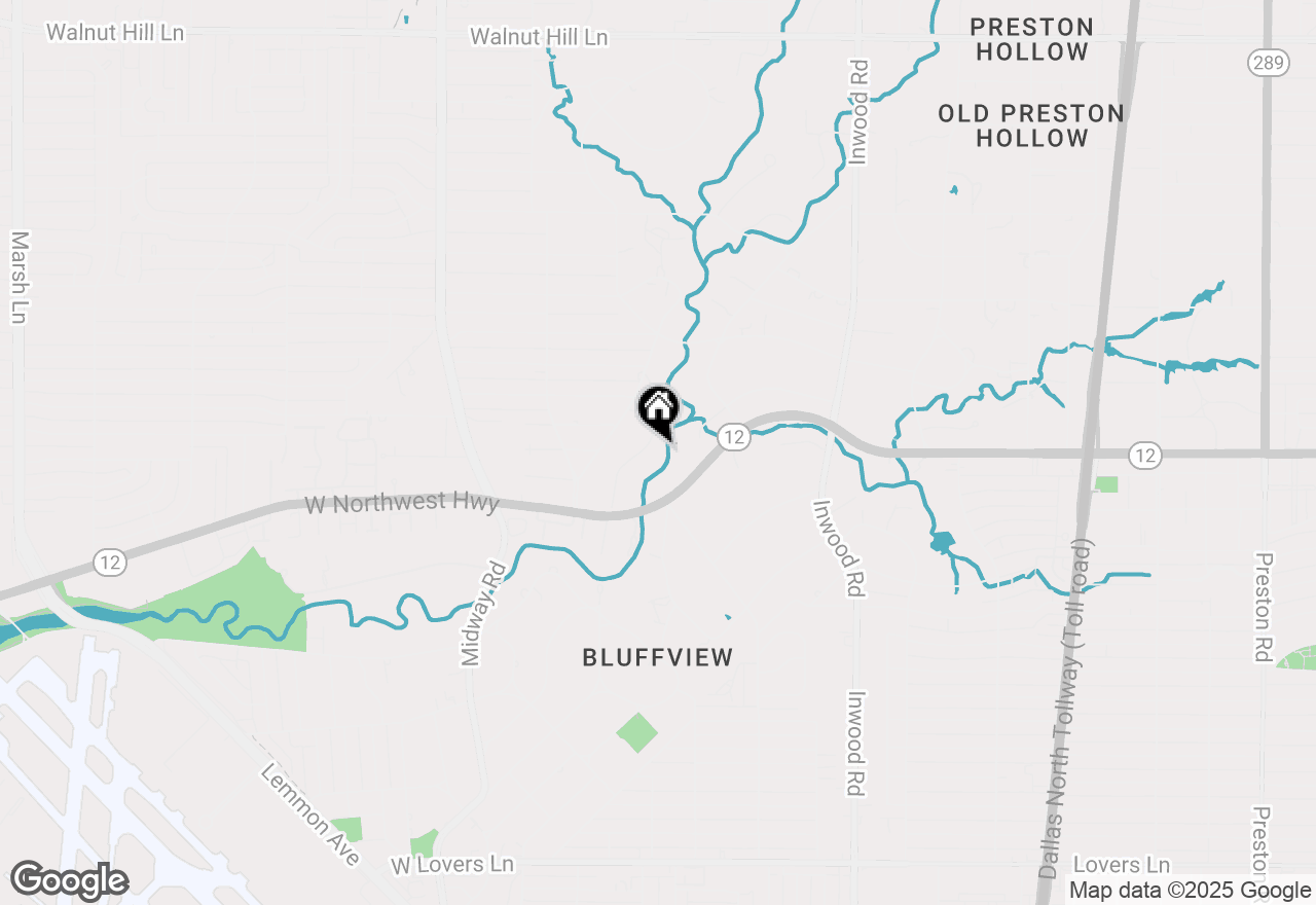 Map of 9308 Guernsey Lane, Dallas, TX 75220