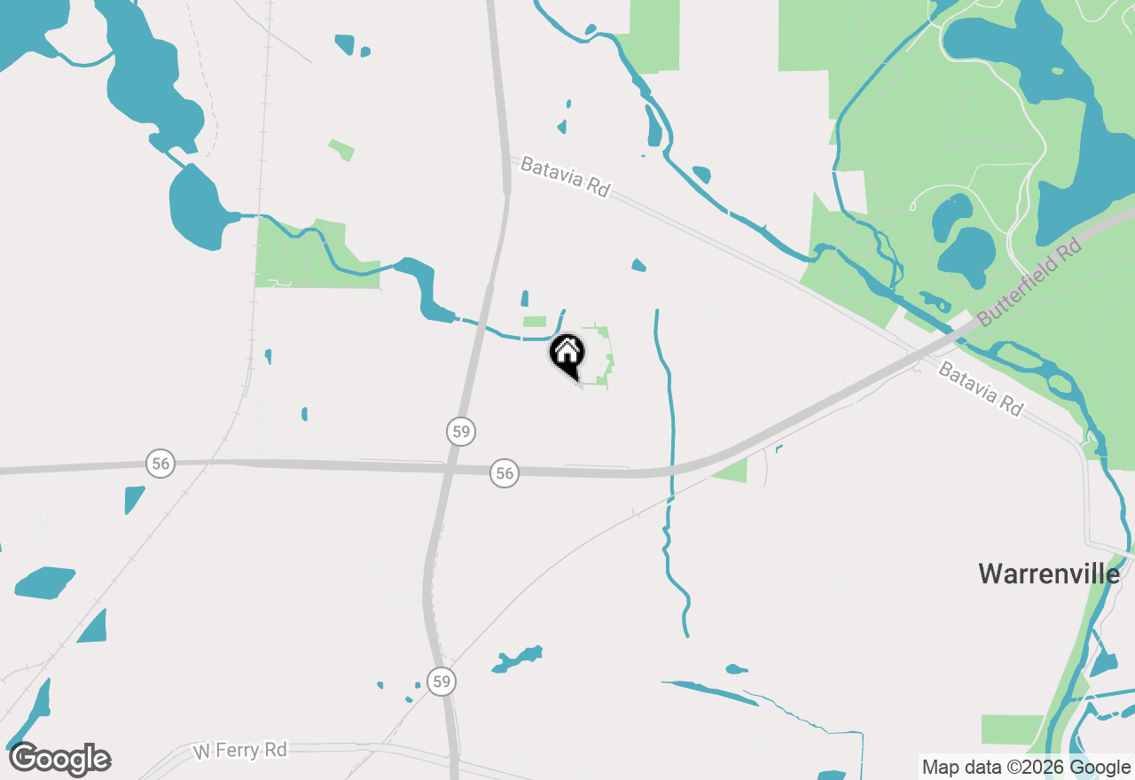 Map of 29W440 Candlewood Lane, Warrenville, IL 60555