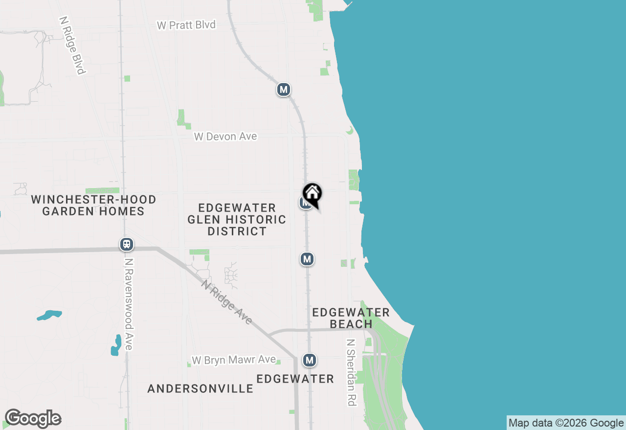 Map of 6122 N Winthrop Avenue #B, Chicago, IL 60660