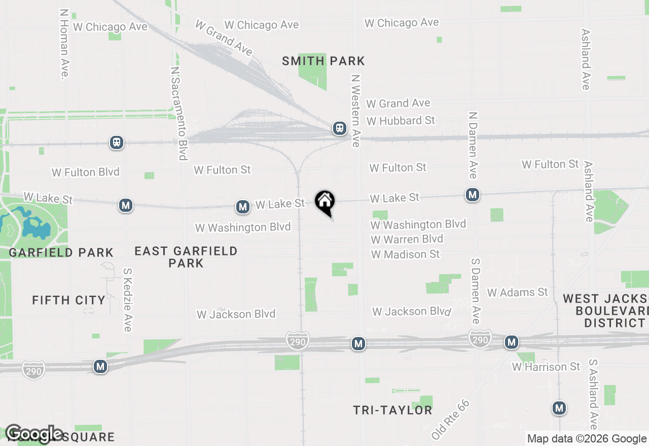 Map of 2520 W Washington Boulevard, Chicago, IL 60612