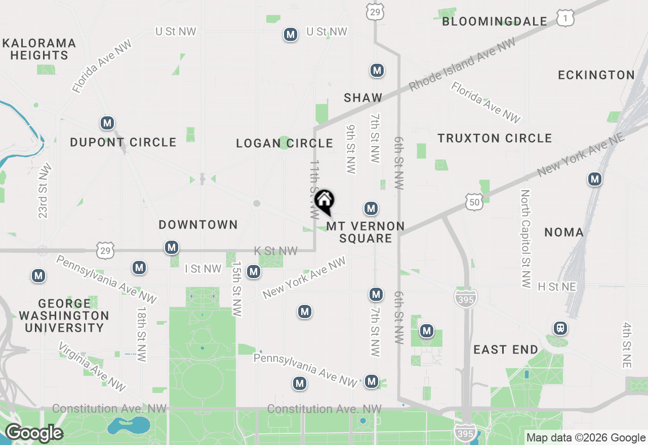 Map of 1001 L Street Nw #211, Washington, DC 20001