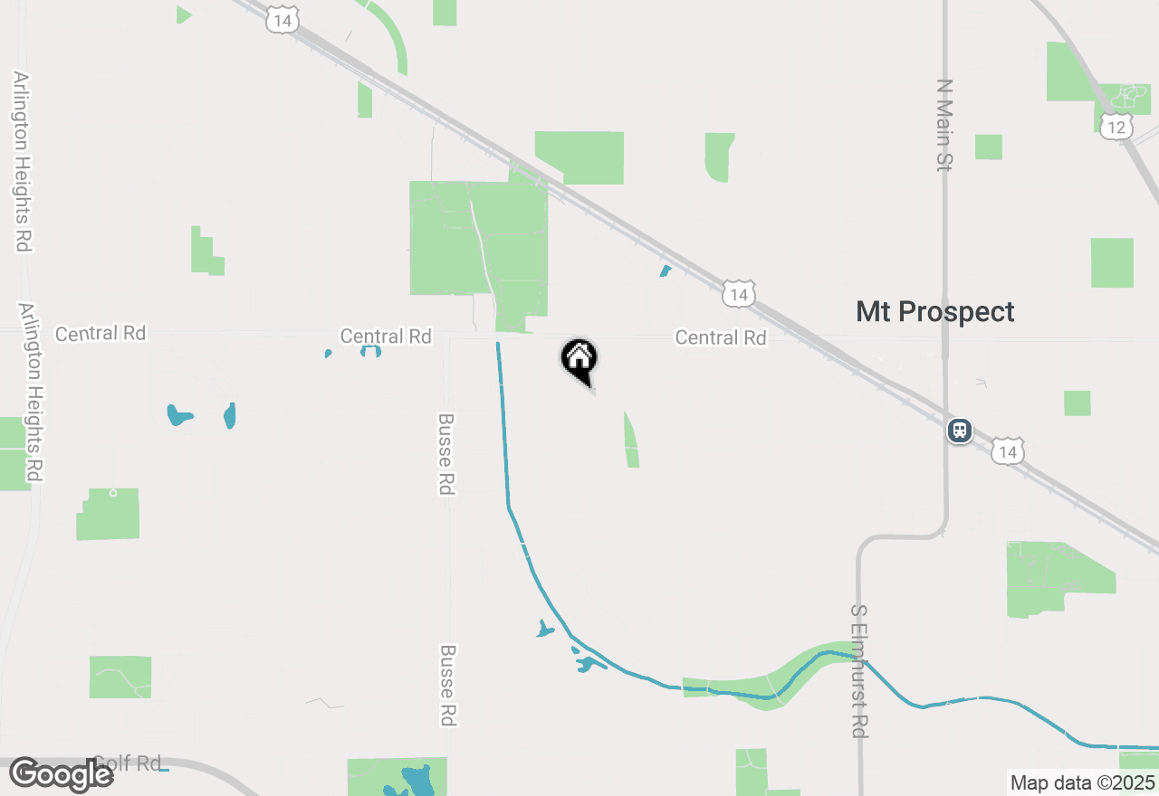 Map of 114 S Waverly Place, Mount Prospect, IL 60056