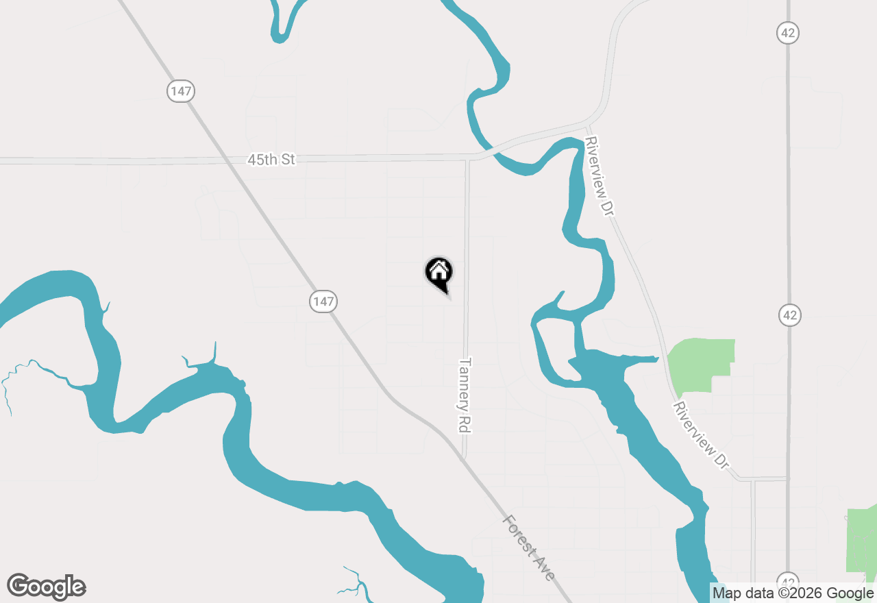 Map of 2332 37 St, Two Rivers, WI 54241