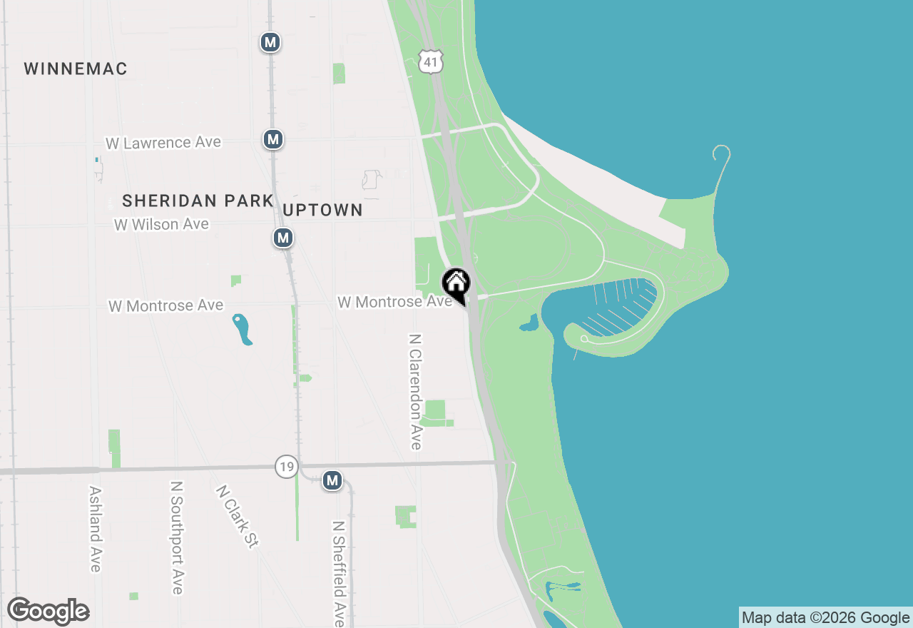 Map of 4300 N Marine Drive #1601, Chicago, IL 60613