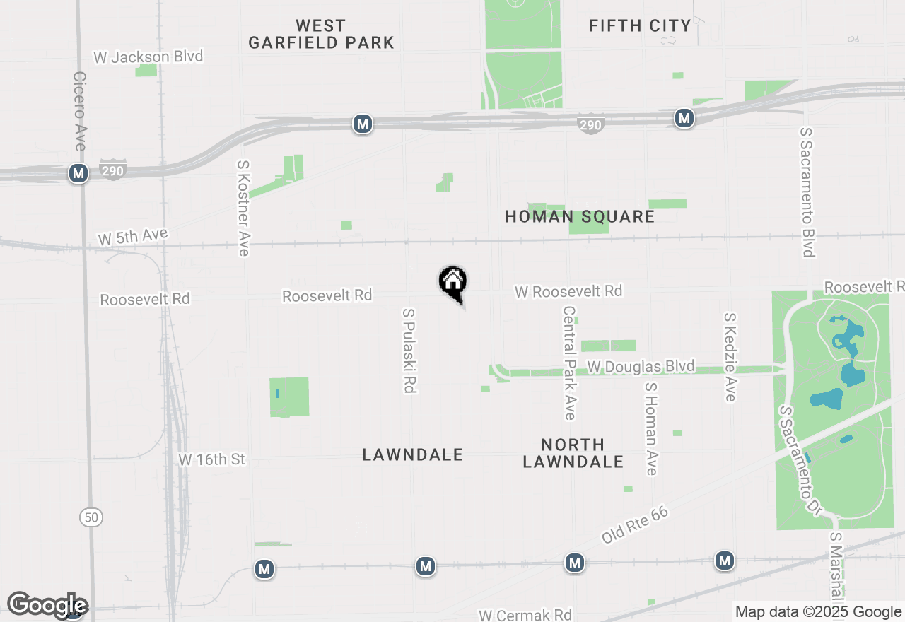 Map of 1227 S Springfield Avenue #1, Chicago, IL 60623