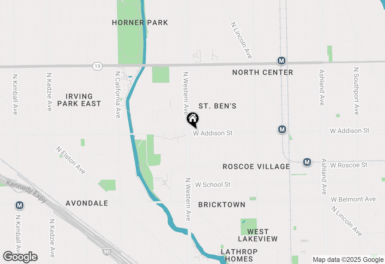 Map of 2348 W Addison Street #D2, Chicago, IL 60618