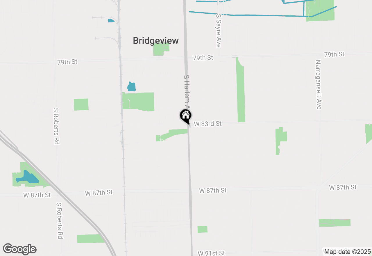 Map of 8302 s Harlem Avenue S, Bridgeview, IL 60455