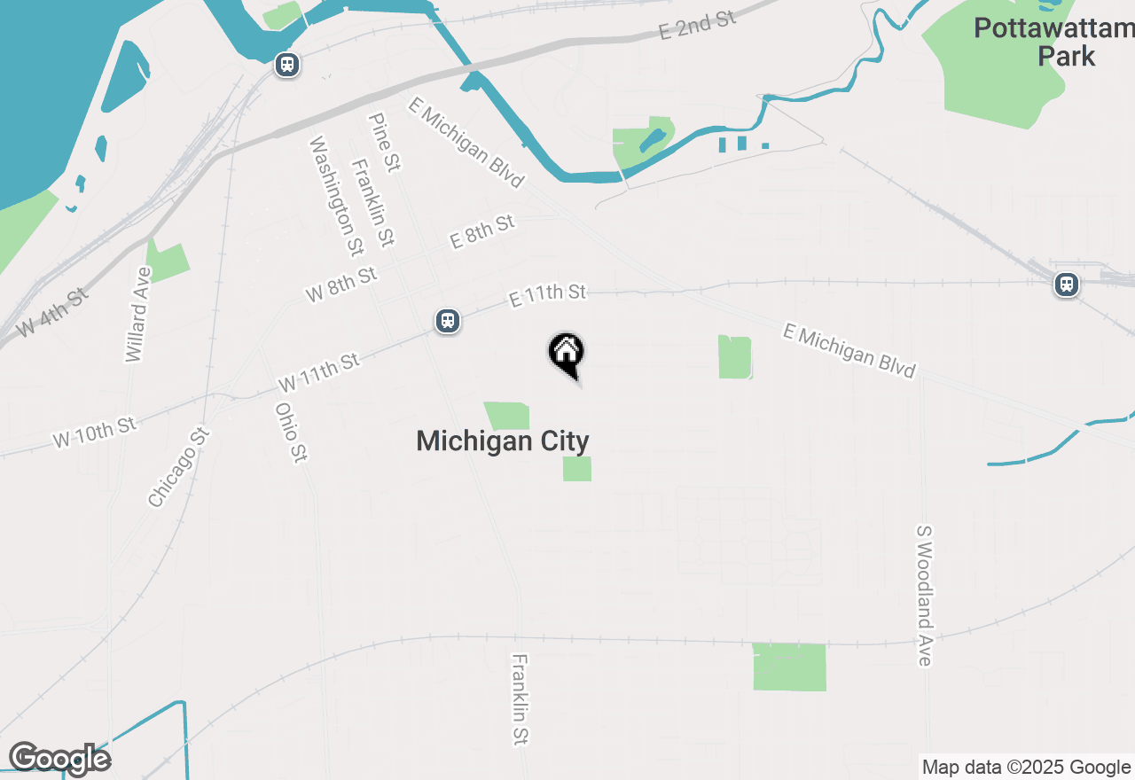 Map of 810 York Street, Michigan City, IN 46360