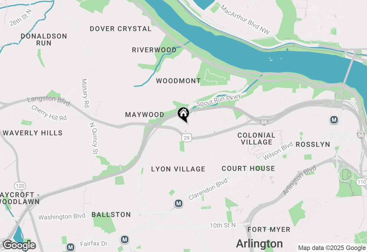 Map of 3000 Spout Run Parkway #D212, Arlington, VA 22201