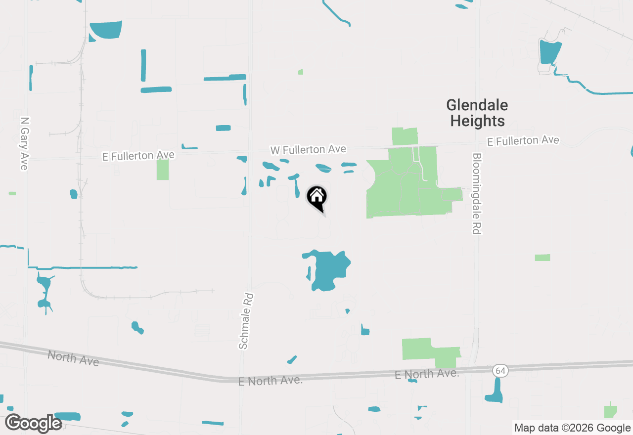 Map of 1442 Eagle Court, Glendale Heights, IL 60139