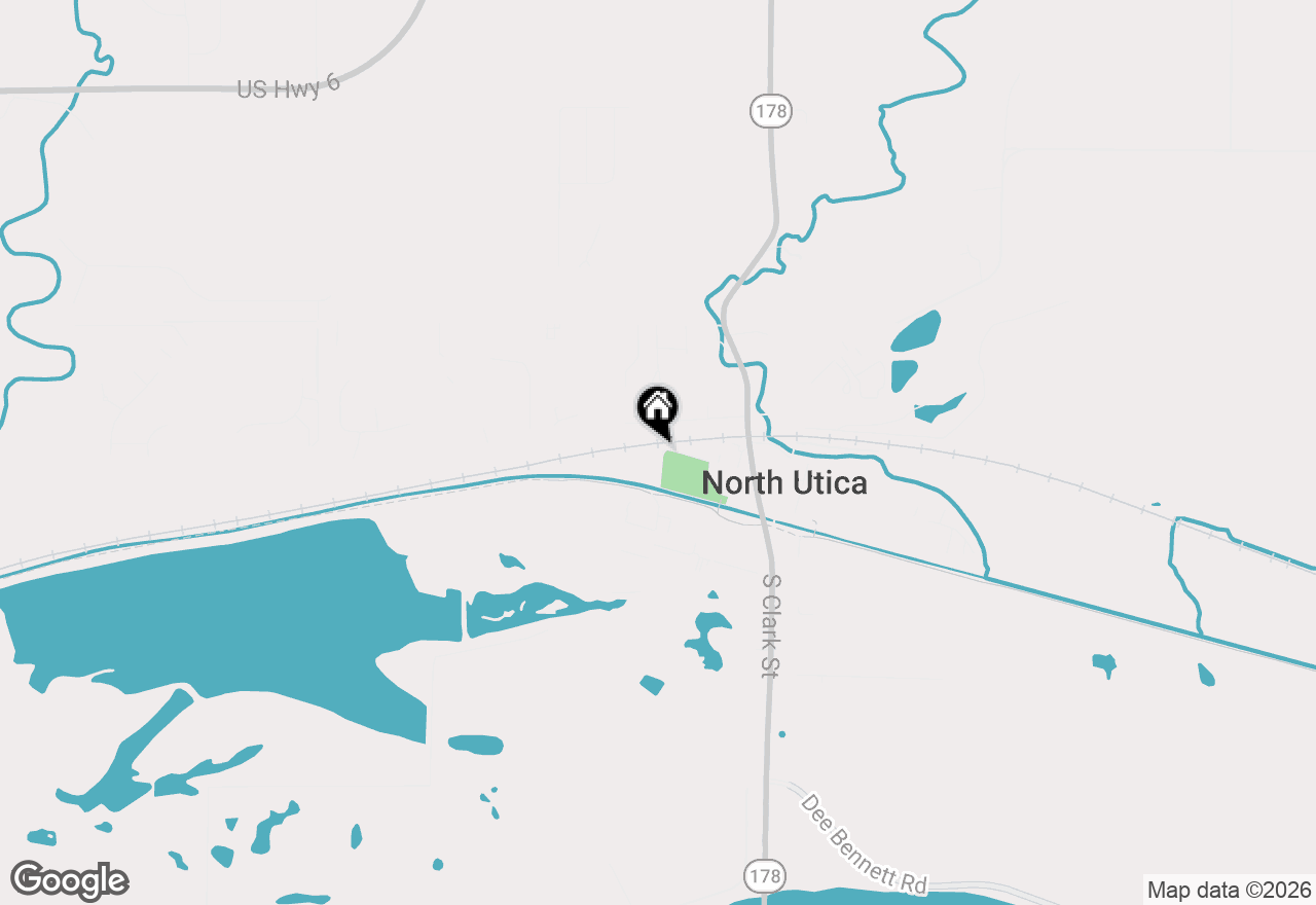 Map of 208 West Street, Utica, IL 61373