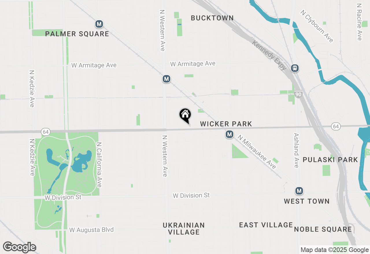Map of 2248 W North Avenue #3, Chicago, IL 60647