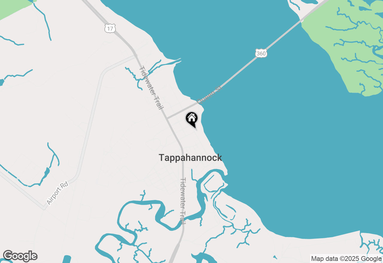 Map of 419 S Water Lane, Tappahannock, VA 22560