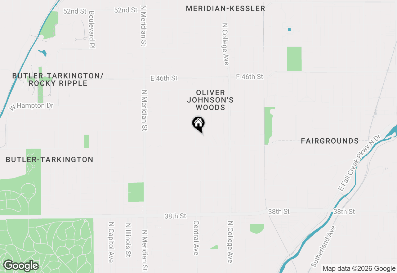 Map of 4229 Central Avenue, Indianapolis, IN 46205