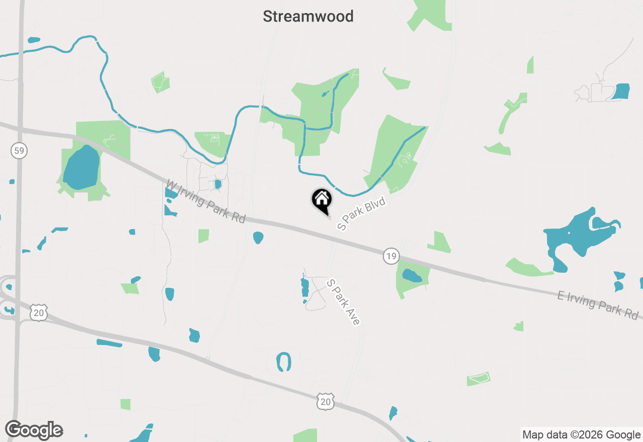 Map of 128 Fairview Lane, Streamwood, IL 60107