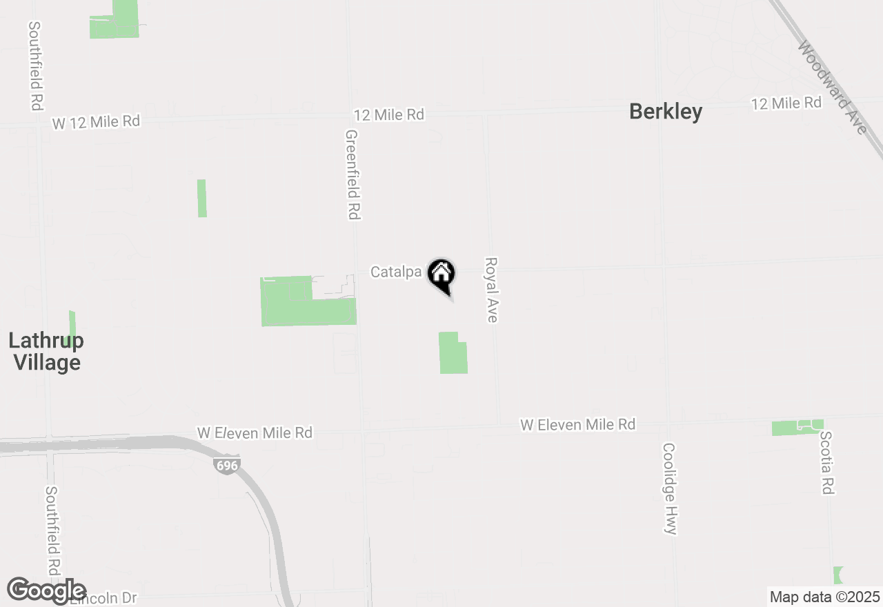 Map of 2400 Bacon Avenue, Berkley, MI 48072