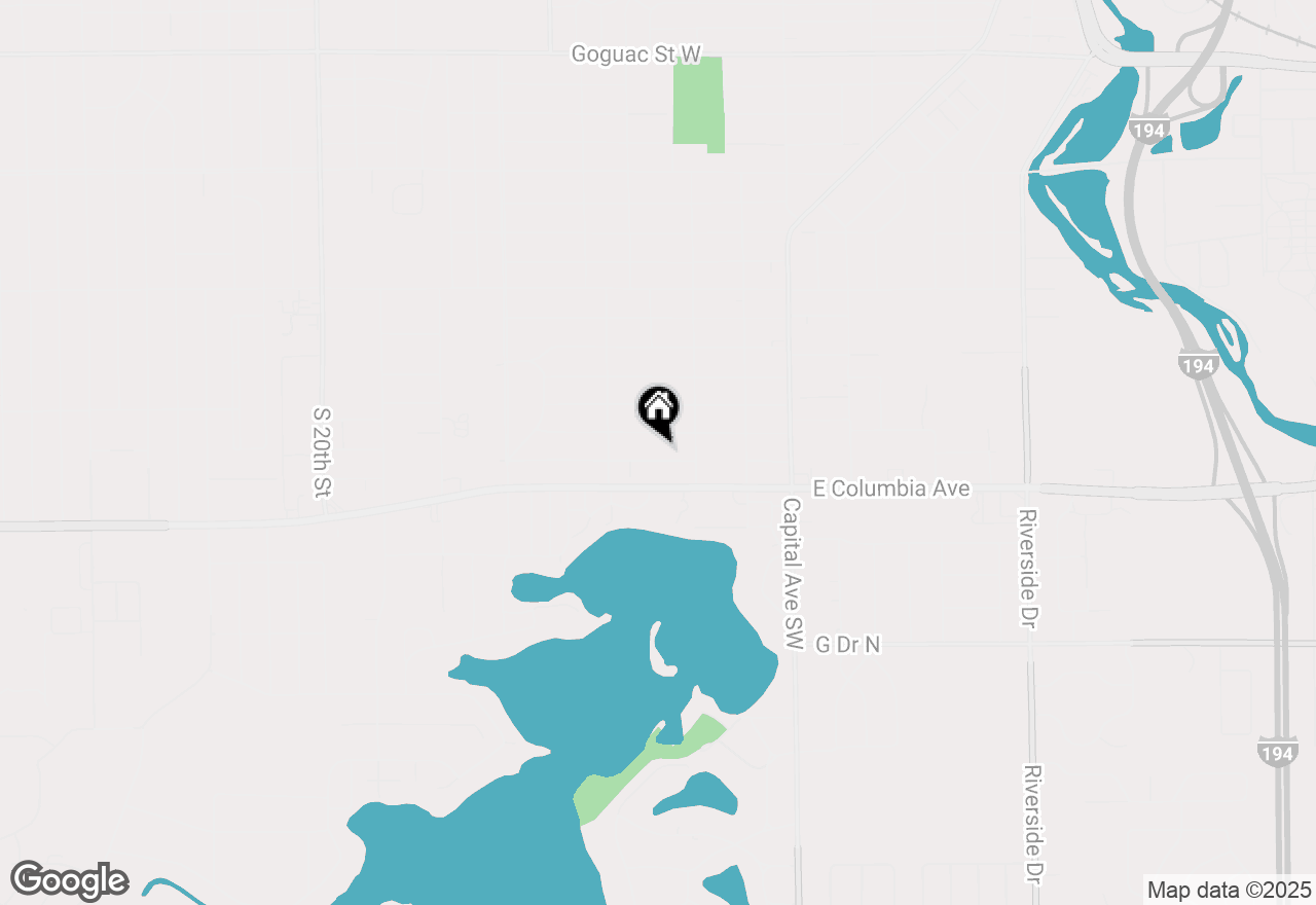 Map of 348 Lakeview Avenue, Battle Creek, MI 49015