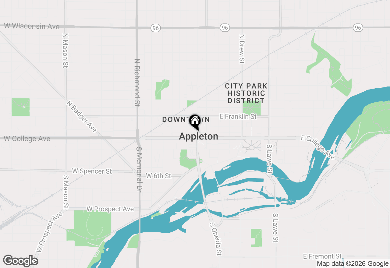 Map of 200 W College Avenue #302, Appleton, WI 54911