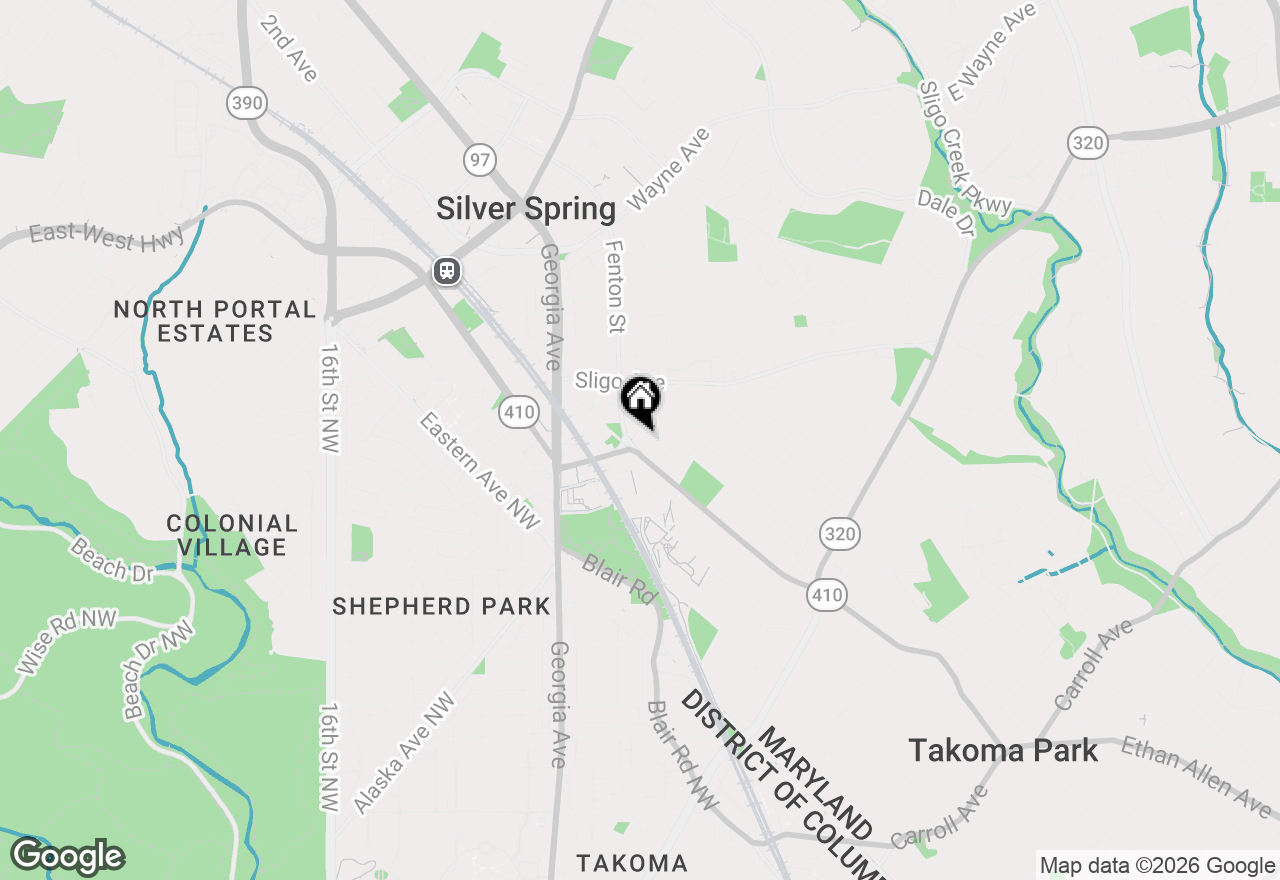 Map of 7903 Woodbury Drive, Silver Spring, MD 20910