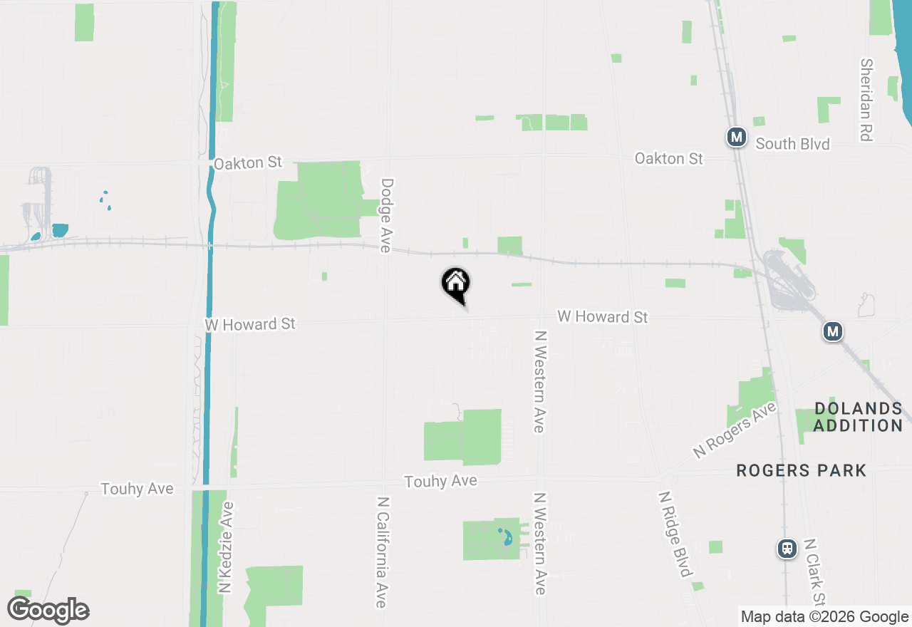 Map of 1609 Howard Street #2, Evanston, IL 60202