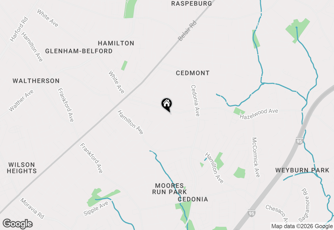 Map of 4600 Bayonne Avenue, Baltimore, MD 21206