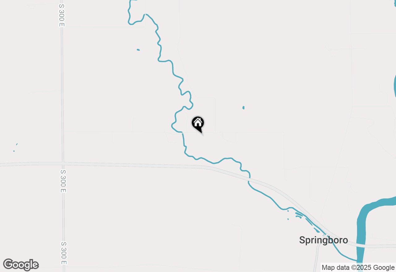 Map of 3886 E 1000 S, Brookston, IN 47923