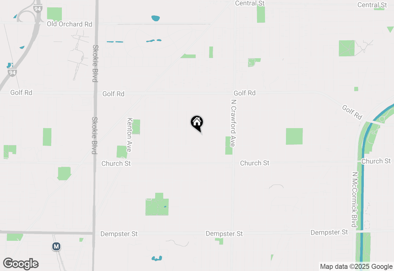 Map of 9338 Keeler Avenue, Skokie, IL 60076