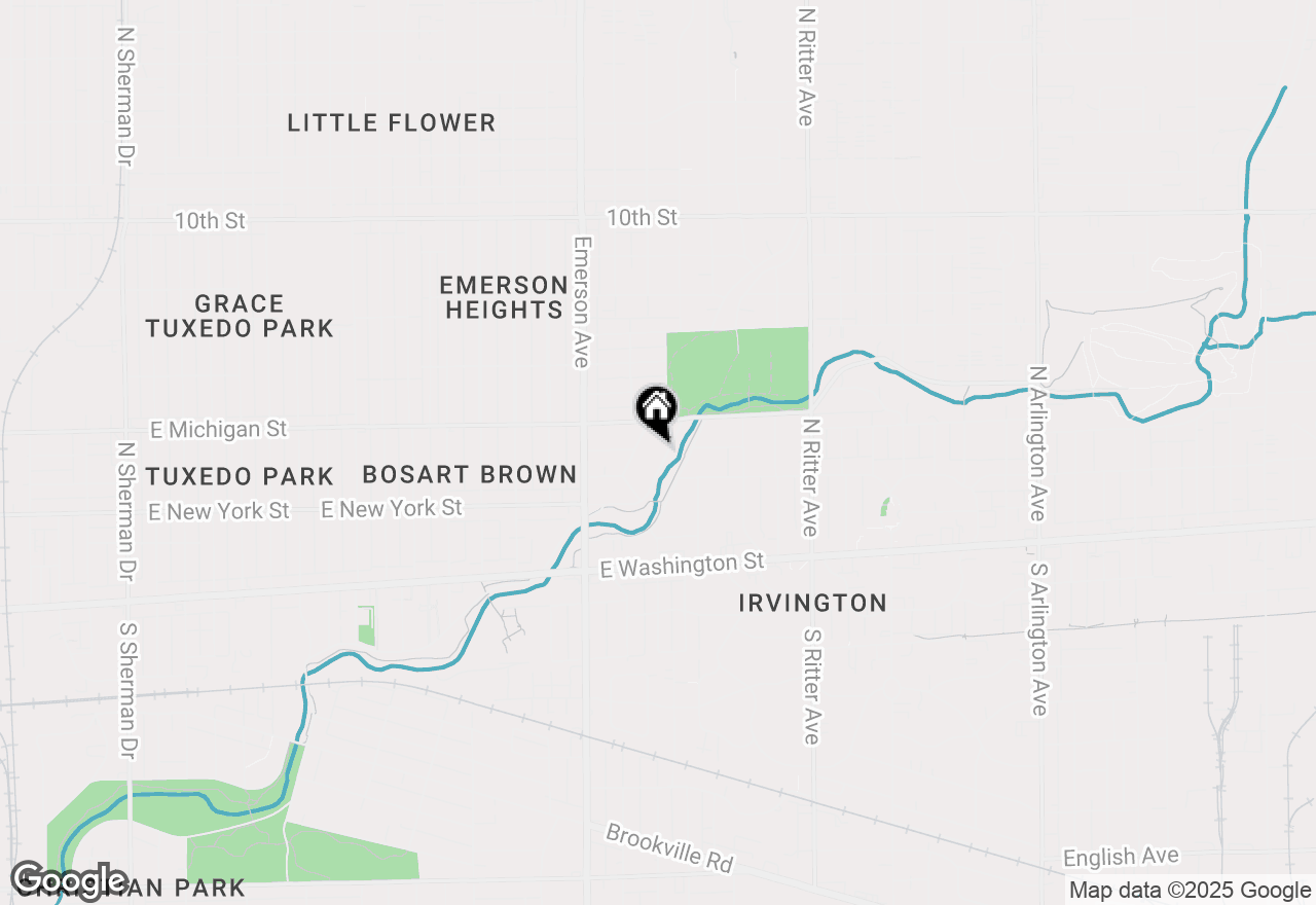 Map of 5260 E Pleasant Run Parkway North Drive, Indianapolis, IN 46219