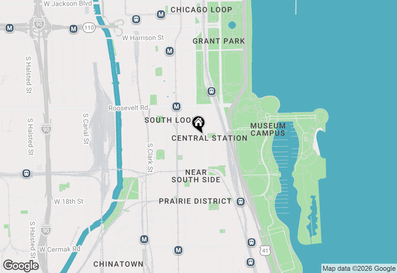 Map of 100 E 14th Street #1209, Chicago, IL 60605