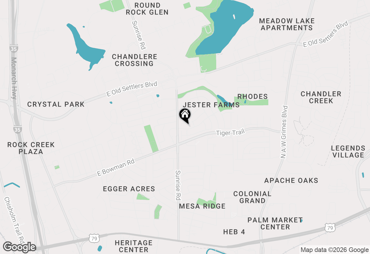 Map of 2101 Jester Farms Rd, Round Rock, TX 78664