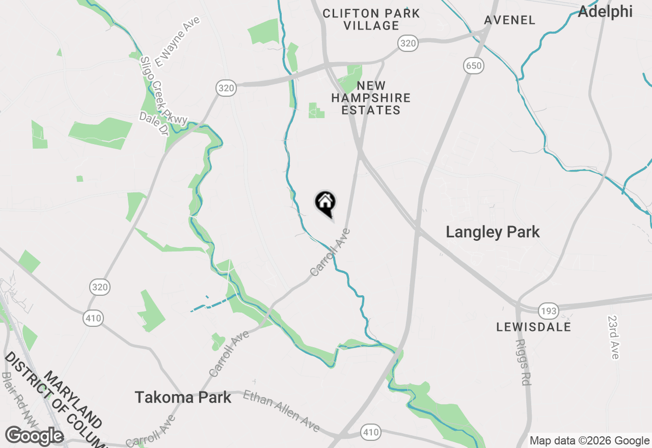 Map of 8012 Barron Street, Takoma Park, MD 20912