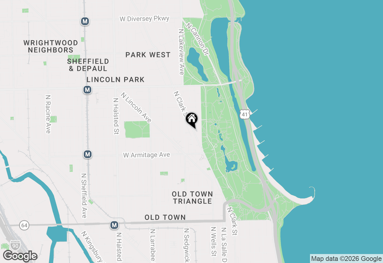 Map of 2120 N Clark Street #2, Chicago, IL 60614