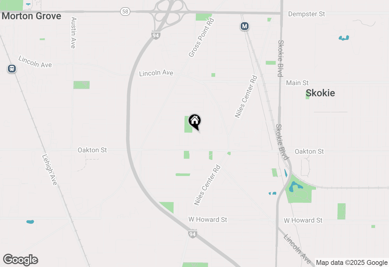 Map of 5250 Brown Street, Skokie, IL 60077