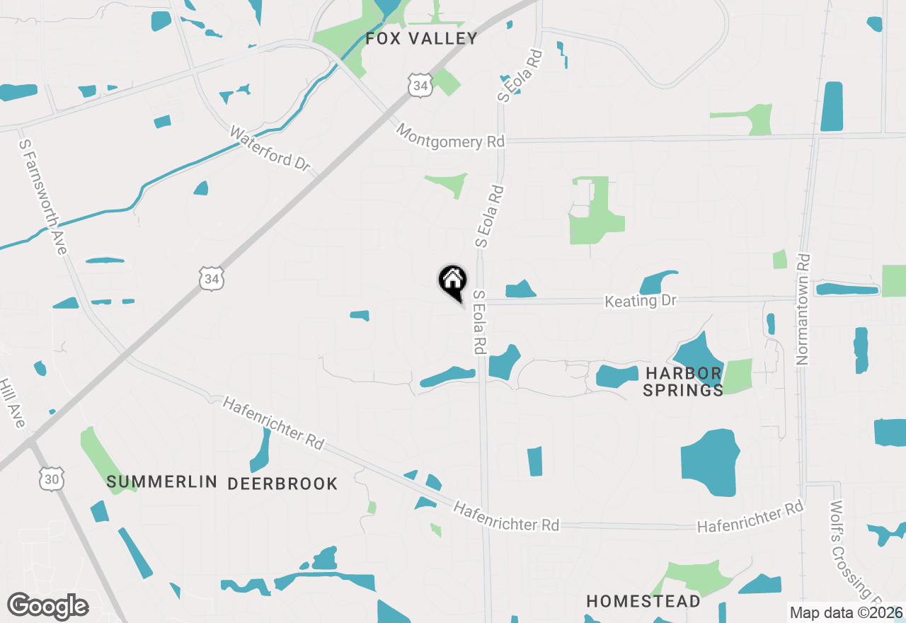 Map of 2414 Savoy Court, Aurora, IL 60503