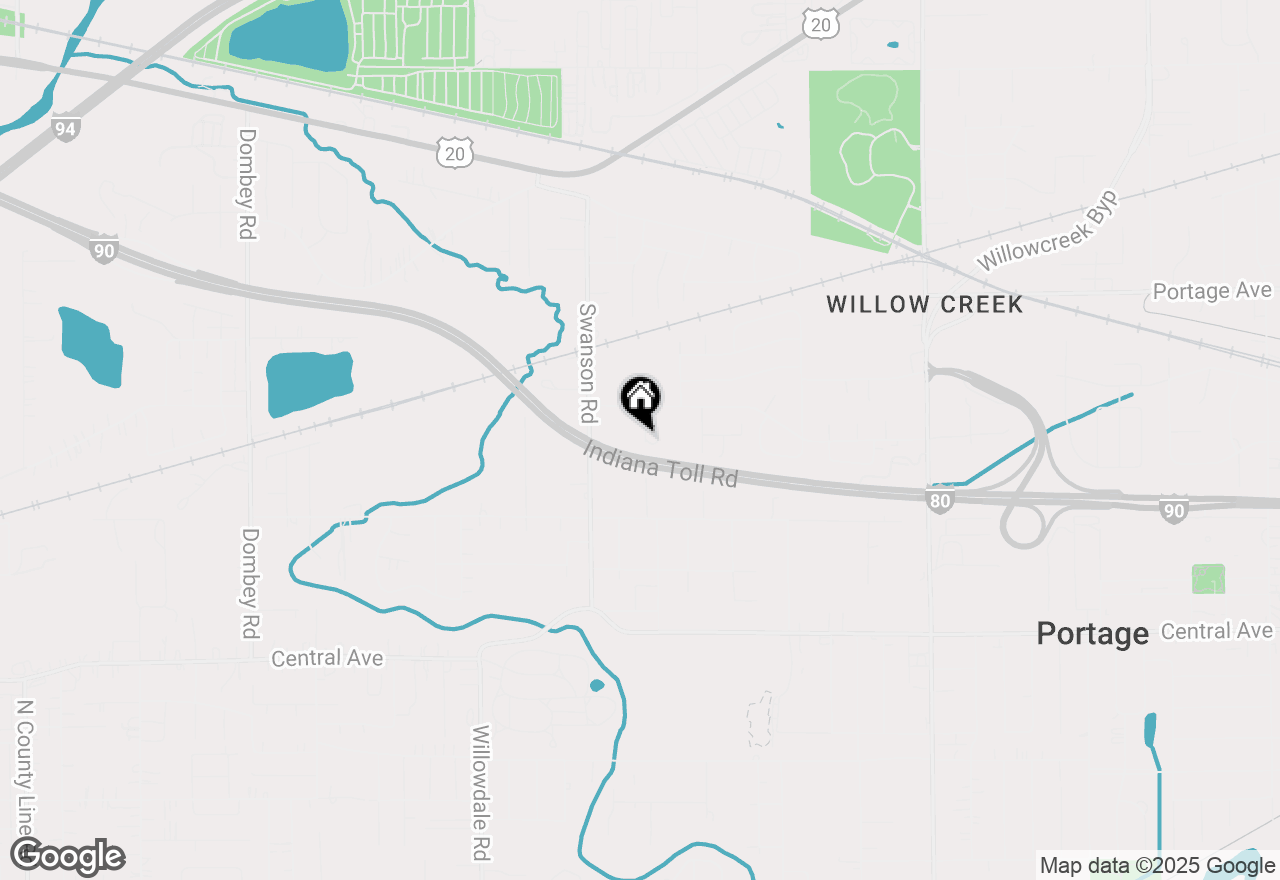 Map of 2418 Peach Street, Portage, IN 46368