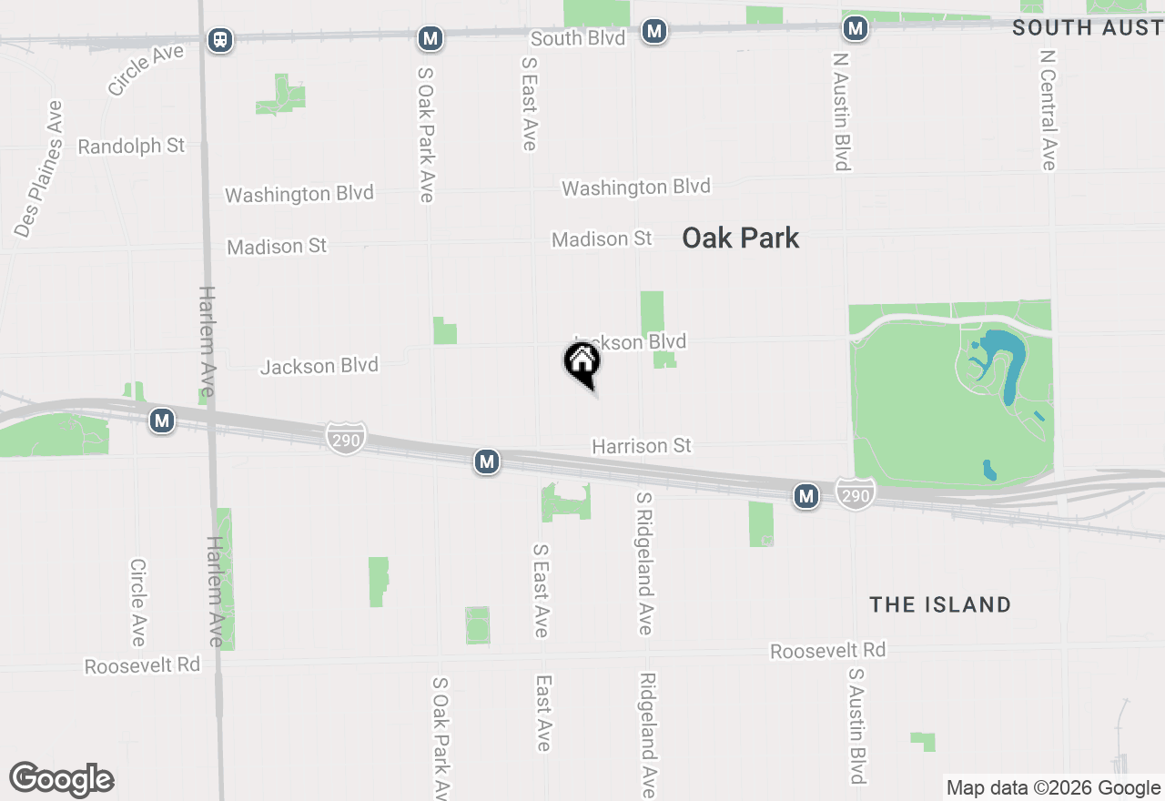Map of 801 Gunderson Avenue, Oak Park, IL 60304