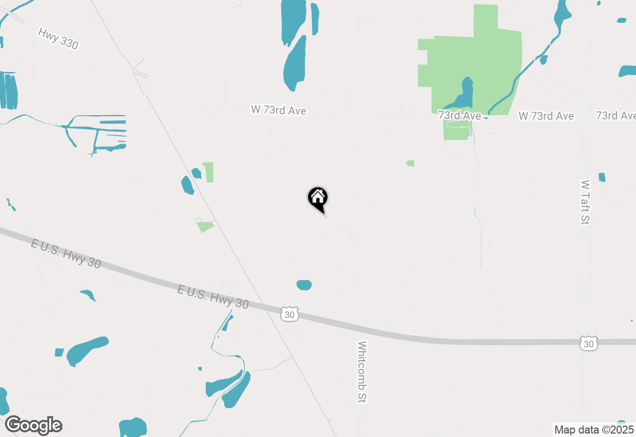 Map of 4127 W 76th Lane, Merrillville, IN 46410