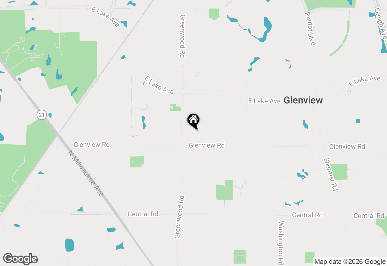 Map of 3202 Dell Place, Glenview, IL 60025