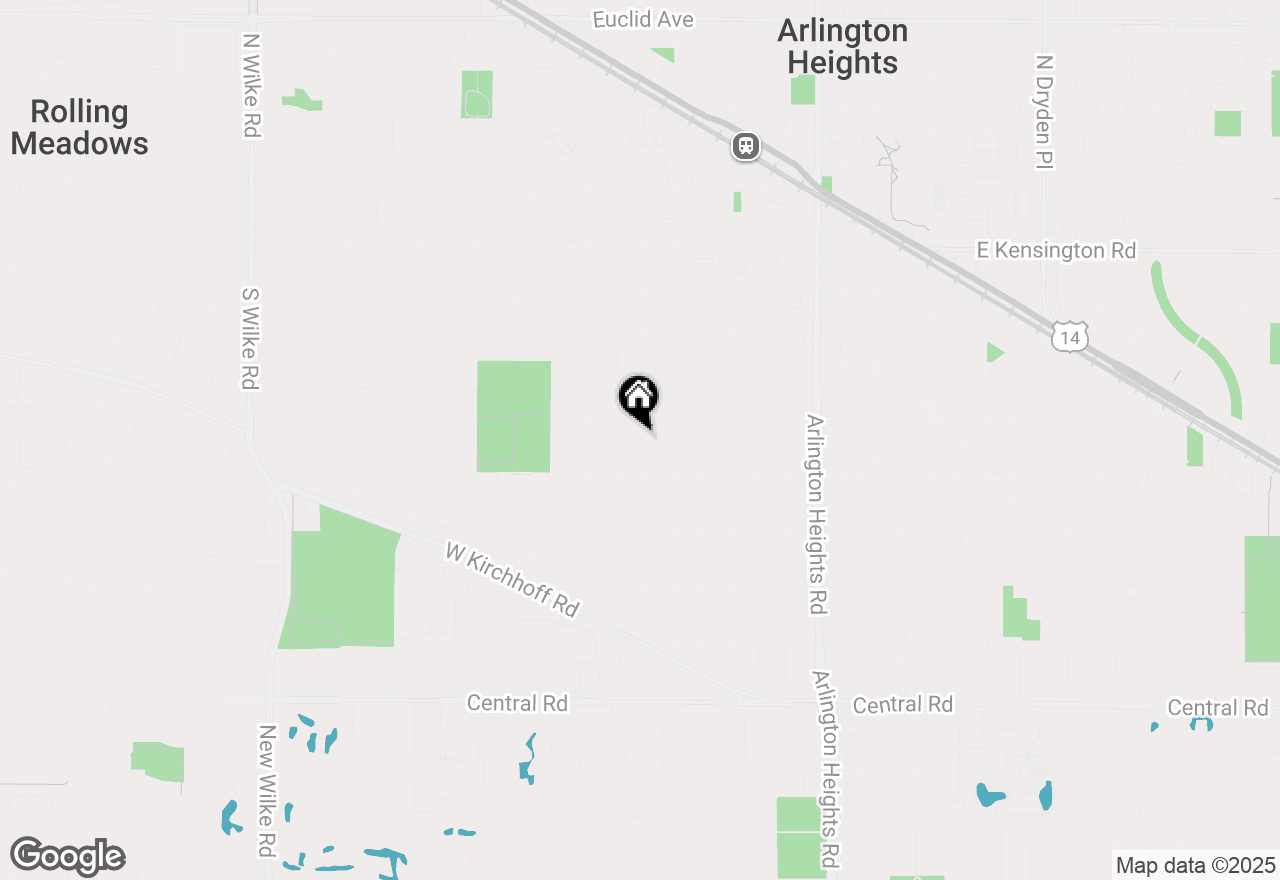Map of 520 S Mitchell Avenue, Arlington Heights, IL 60005