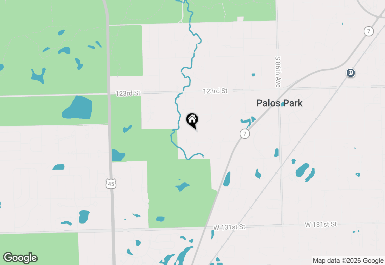 Map of 12500 S 91st Avenue, Palos Park, IL 60464