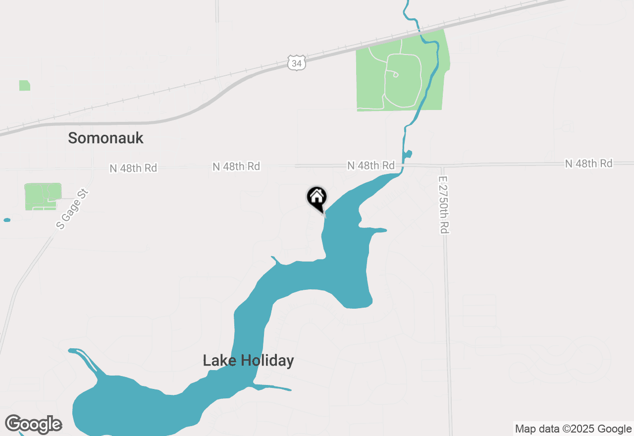 Map of 1181 Lady Bird Drive, Lake Holiday, IL 60552