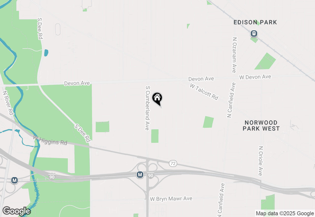 Map of 1417 Brophy Avenue, Park Ridge, IL 60068