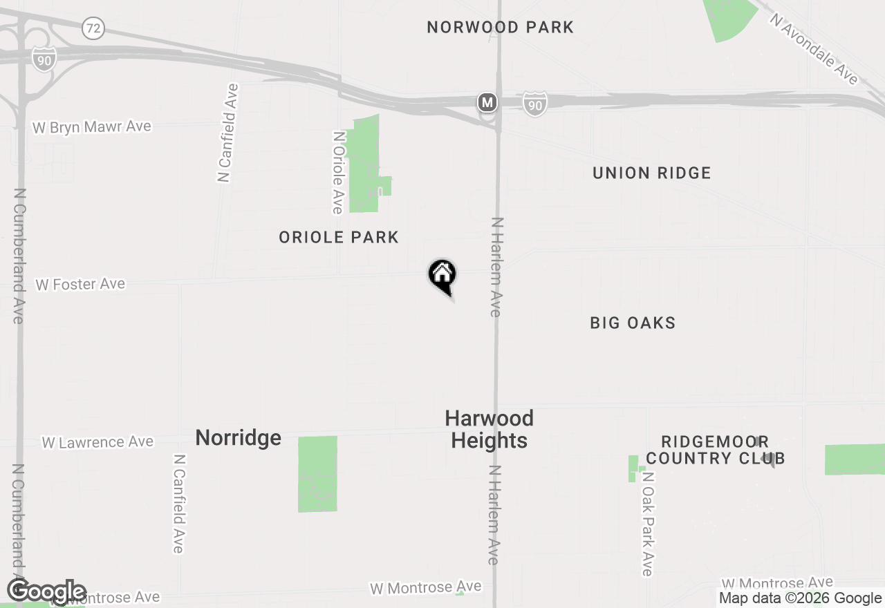 Map of (Address confidential), Harwood Heights, Illinois 60706