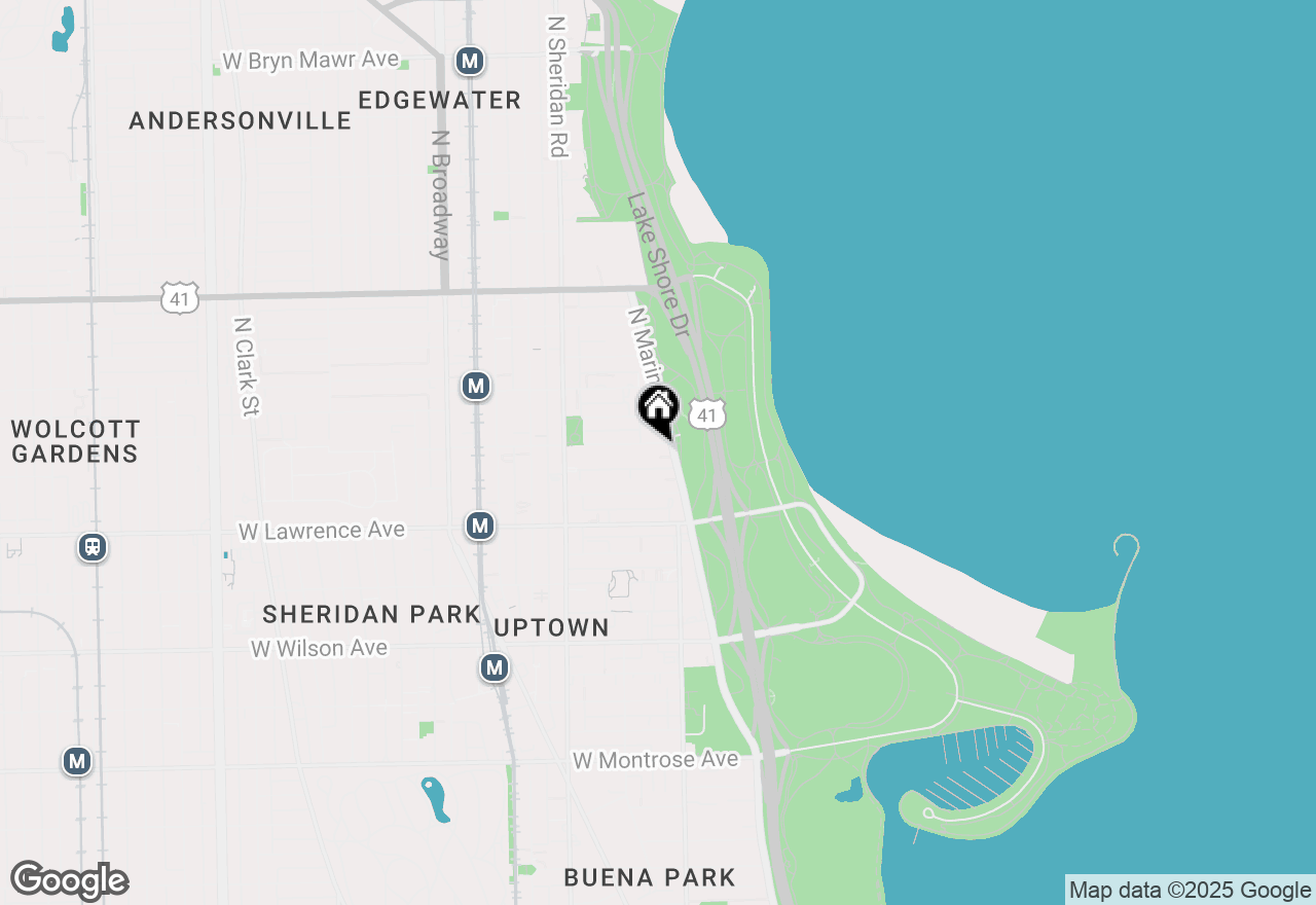 Map of 4880 N Marine Drive #611, Chicago, IL 60640