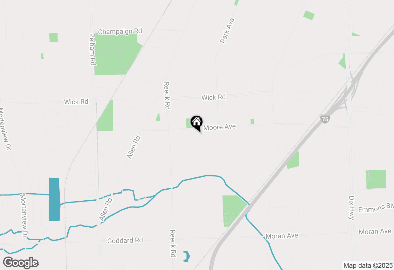 Map of 9645 Becker Avenue, Allen Park, MI 48101