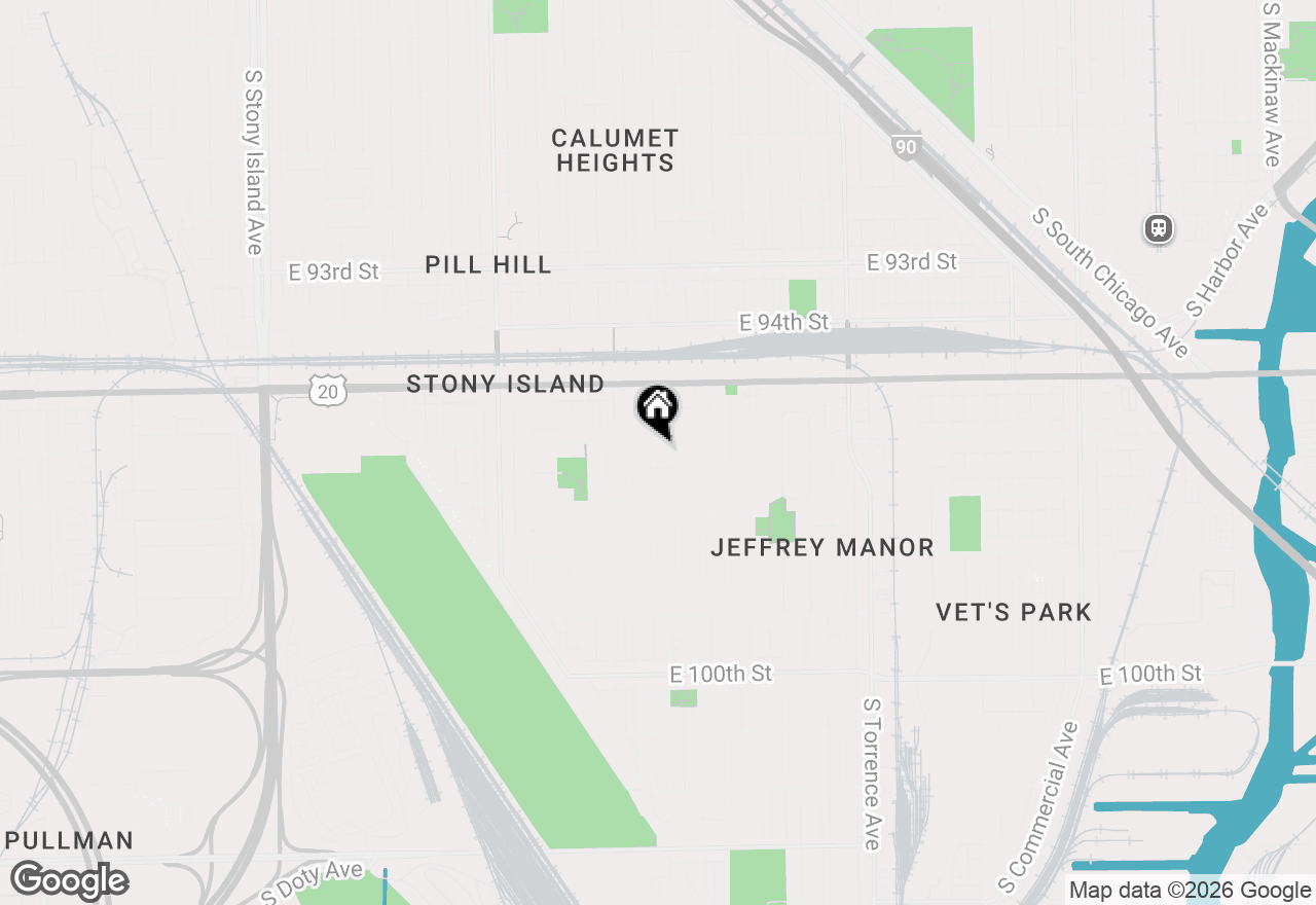 Map of 9629 S Luella Avenue, Chicago, IL 60617