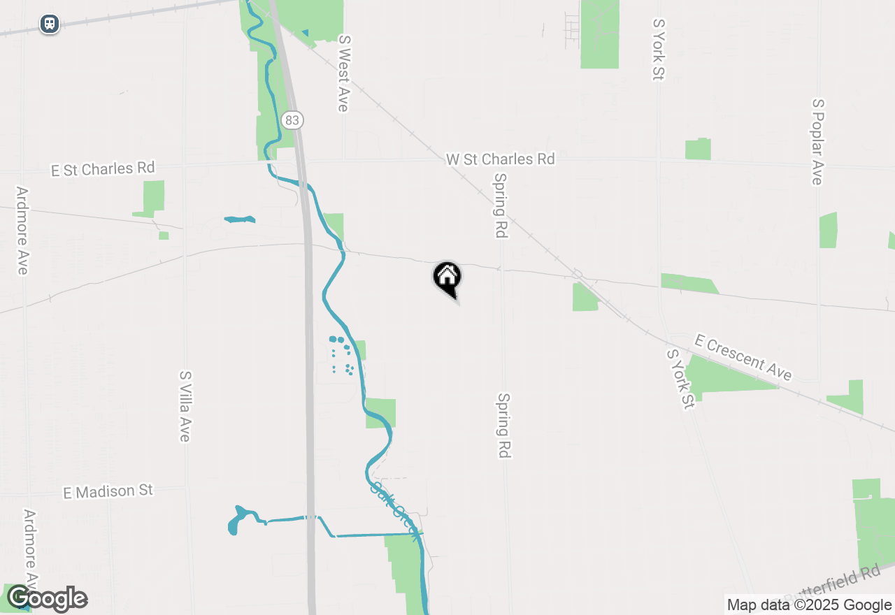 Map of 557 S Hawthorne Avenue, Elmhurst, IL 60126