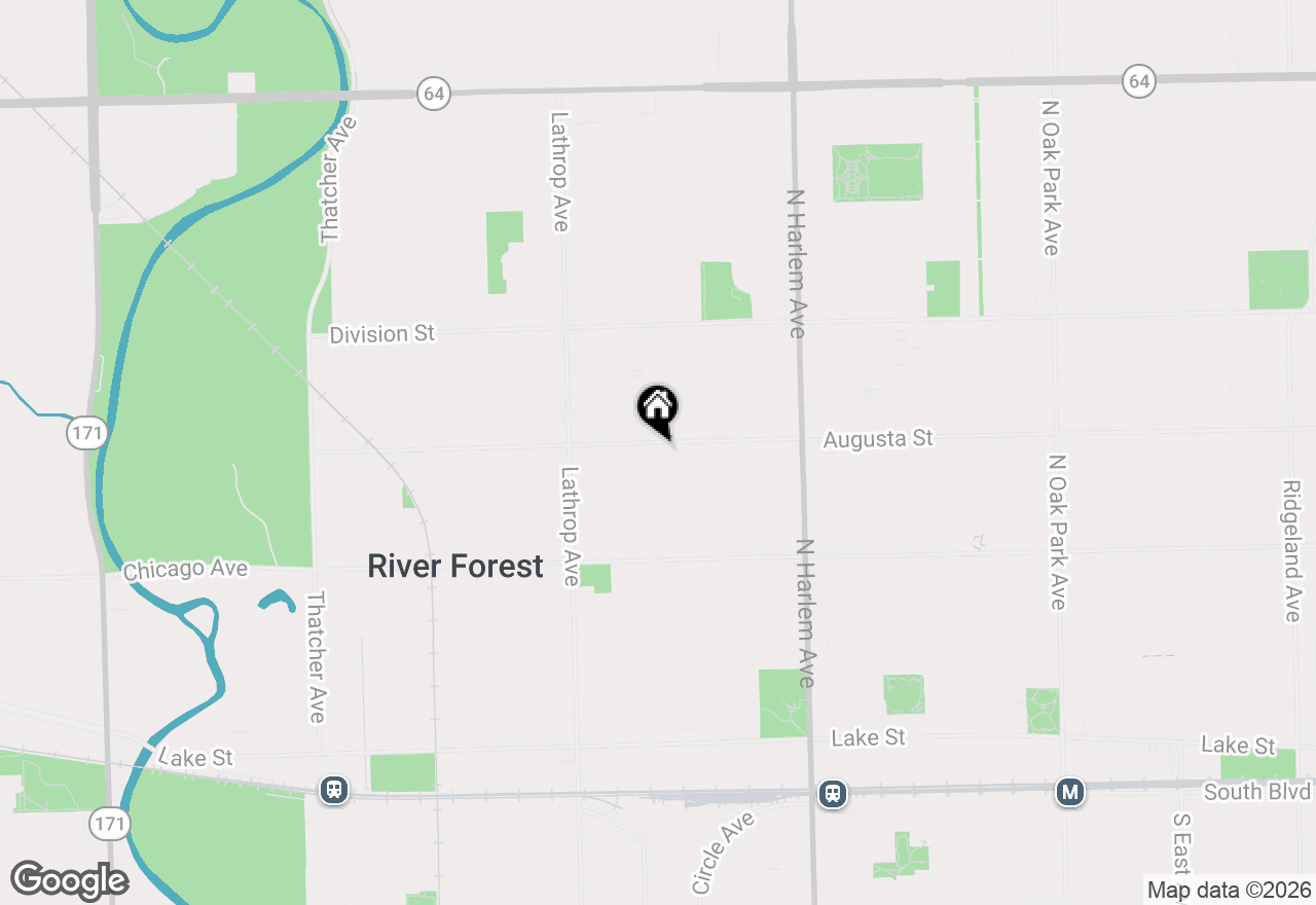 Map of 943 Monroe Avenue, River Forest, IL 60305