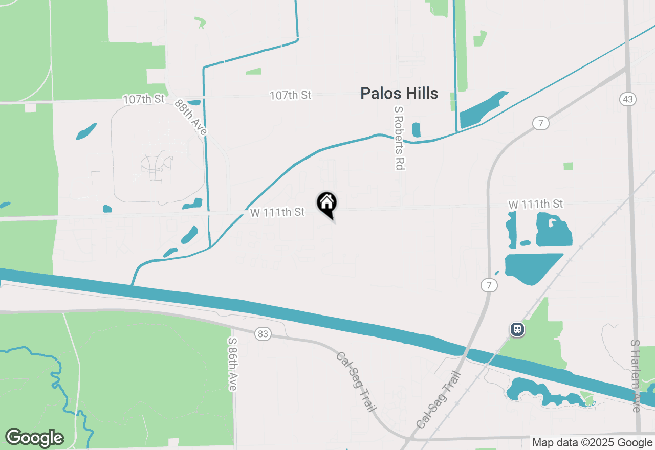 Map of 8239 Mulberry Court #B, Palos Hills, IL 60465