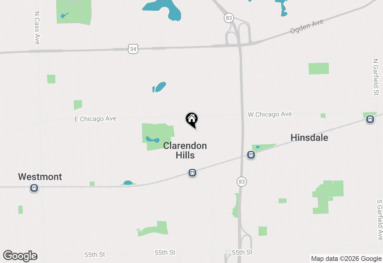 Map of 148 Jane Court, Clarendon Hills, IL 60514